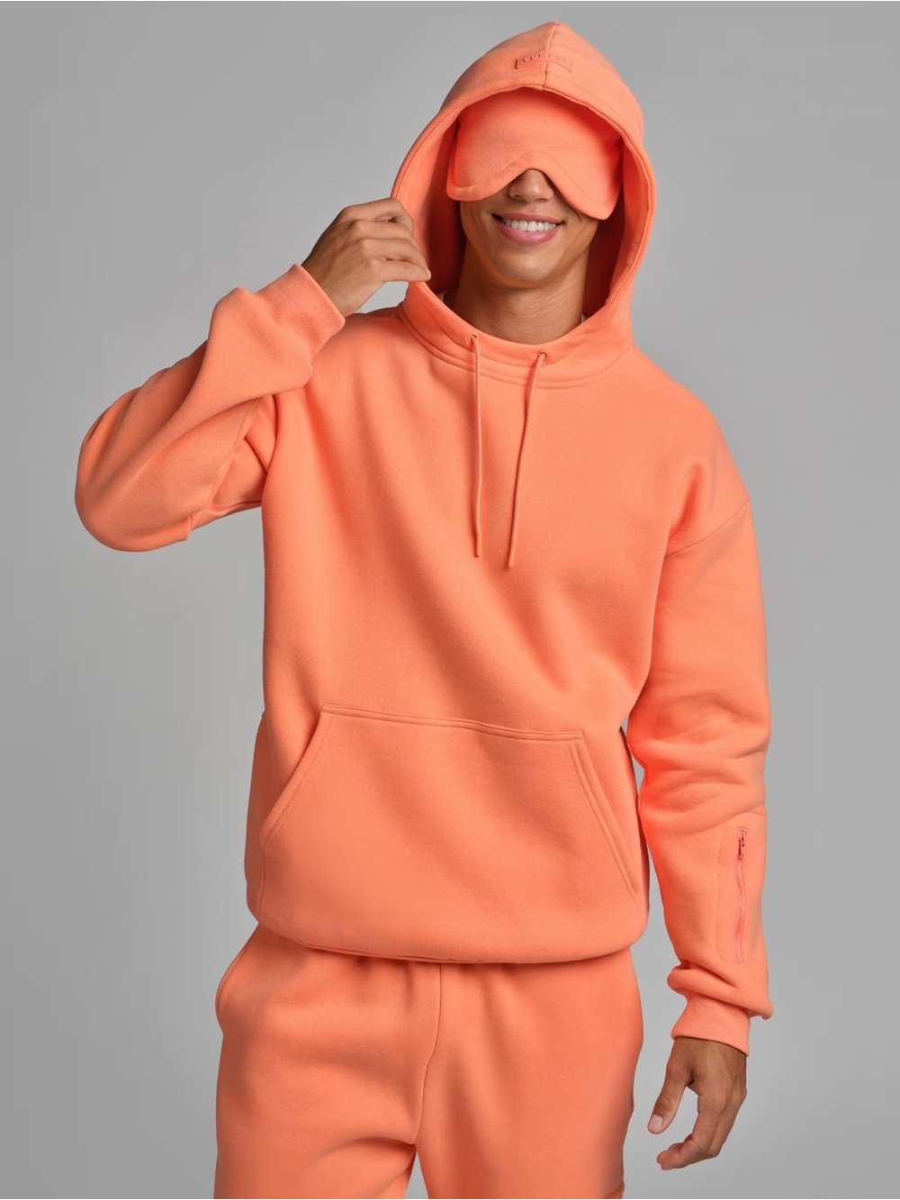 Comfrt DND Airplane Mode Hoodie in Coral